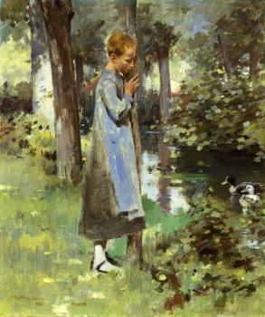Theodore Robinson : By the River